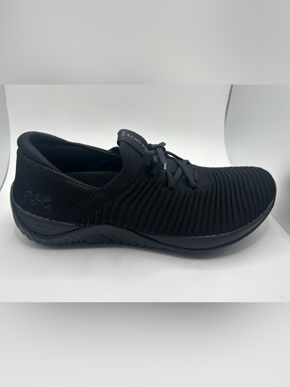 Ryka Women’s Echo Fit Black Casual Sneakers Black Size 6W